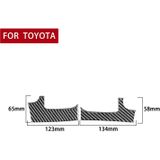 2 stks / set carbon fiber auto dashboard luchtuitlaat decoratieve sticker voor Toyota Tundra 2014-2018  links rijden