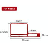 Koolstofvezel Auto Navigatie Display Frame Decoratieve Sticker voor Nissan GTR R35 2008-2016  Rechts rijden
