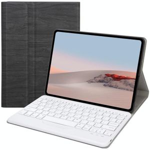 SFGO Tree Texture Bluetooth Keyboard Leather Case For Microsoft Surface Go 3 / 2 / 1(Black + White)