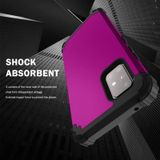 Voor Samsung Galaxy A71 5G PC + Siliconen Driedelige Shockproof Protection Case(Paars)