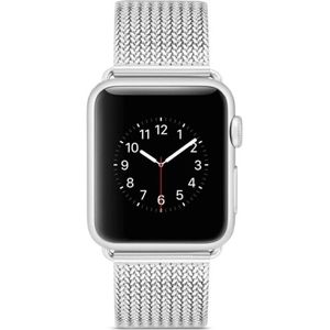 Horlogeband van edelstaal voor Apple Watch Series 3 & 2 & 1 42mm (zilver)