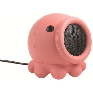 Creatieve schudden hoofd heater Octopus Mini Portable Desktop Office Home Heating Electric Heater CN Plug (Roze)