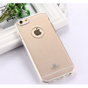 MERCURY GOOSPERY JELLY CASE voor iPhone 6 Plus & 6s Plus TPU glitterpoeder Drop-proof Back Cover beschermhoes (transparant)