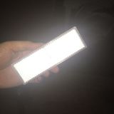 50 stuks auto lichaam reflecterende stickers plastic reflecterende strip reflector vrachtwagen reflecterende tablet met gaten (wit)