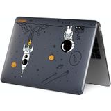 Voor MacBook Pro 13.3 A1708 ENKAY Hat-Prince 3 in 1 Spaceman Pattern Laotop Beschermende Crystal Case met TPU Keyboard Film/Anti-dust Plugs  Versie: EU (Spaceman No.1)