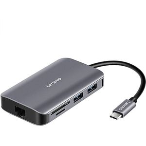 Lenovo F1-C08 8 In 1 Type-C / USB-C naar HDMI Multi-functie Converter Hub