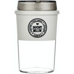 Draagbare Outdoor Plastic Water Cup voor Coffee Cup (Lichtgrijs)