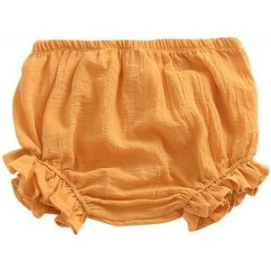 Pure kleur katoen en linnen kant casual driehoek shorts (kleur: gember grootte: 80)