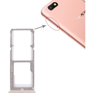 2 x SIM kaarthouder + Micro SD Card lade voor tegenstander A77(Rose Gold)