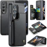 Voor Samsung Galaxy Z Fold4 5G CaseMe C22 PC + TPU Zakelijke stijl RFID Anti-diefstal lederen telefoonhoes