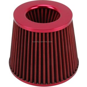 Universele Auto luchtfilter Mechanic supercharger auto auto filter kits luchtinlaat koel filter  grootte: 14.5 * 15cm (rood) (rood)