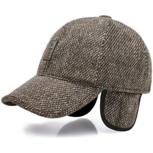 Winter Casual Baseball Cap Outdoor Verdikt Warme Bomber Hoeden voor mannen  Hat Size: Verstelbaar (Bruin)