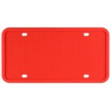 2 sets waterdichte roestvaste niet-schadelijke auto lak siliconen kenteken frame  specificatie: US Red