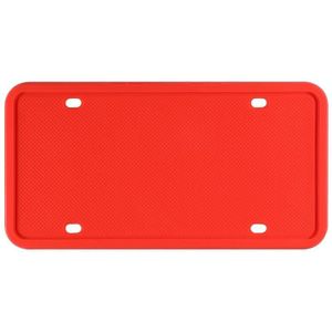 2 sets waterdichte roestvaste niet-schadelijke auto lak siliconen kenteken frame  specificatie: US Red