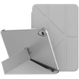 Dubbelzijdige Matte Doorschijnend PC Deformatie Tablet Leren Case met Houder & Slaap / Weks-up Functie voor iPad Mini 6