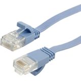 CAT6 Ultra-dunne platte Ethernet Network LAN kabel  lengte: 50m(Blue)