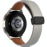 22 mm horlogeband van echt leer met vouwsluiting