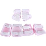 6 in 1 rolschaatsen knie & elleboog & pols Pads beschermende kleding Sets(Pink)