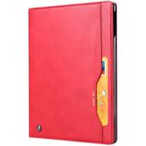 Voor iPad Pro 12.9 (2020) Kneed huidtextuur Horizontale flip lederen behuizing met fotoframe & houder & kaartsleuven & portemonnee (rood)