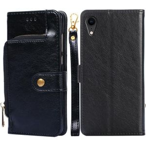 Zipper BAG PU + TPU Horizontale Flip Lederen Case met Houder & Card Slot & Portemonnee & Lanyard voor iPhone XR