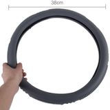 Modieuze textuur universele Rubber auto Steering Wheel Cover vier stelt seizoenen generaal (grijs)