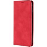 For Huawei nova 8i Skin Feel Magnetic Horizontal Flip Leather Phone Case(Red)