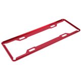 2 PC's auto License Plate Frames auto Styling Kentekenplaat Frame aluminiumlegering universele nummerplaat houder auto Accessories(Red)