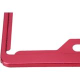 2 PC's auto License Plate Frames auto Styling Kentekenplaat Frame aluminiumlegering universele nummerplaat houder auto Accessories(Red)