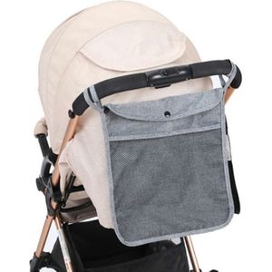 Baby Trolley Net Bag Opslagtas Universele Baby Care (Grijs)