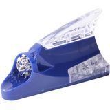 CB-073 kleurrijke waarschuwing lichte Wind Power Shark Fin antenne auto Decoration(Blue)