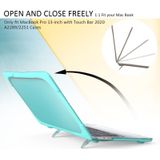 Voor MacBook Pro 13 inch A2289 / A2251 (2020) PC + TPU Twee kleuren laptop beschermhoes (Mintgroen)