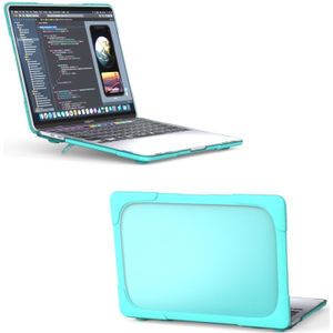 Voor MacBook Pro 13 inch A2289 / A2251 (2020) PC + TPU Twee kleuren laptop beschermhoes (Mintgroen)