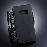 DG. MING Retro olie kant horizontale Flip Case voor Galaxy S10 E  met houder & kaartsleuven & portemonnee (zwart)