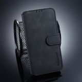 DG. MING Retro olie kant horizontale Flip Case voor Galaxy S10 E  met houder & kaartsleuven & portemonnee (zwart)