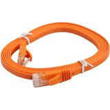 2m CAT6 ultra-dunne platte Ethernet LAN netwerkkabel  Patch leiden RJ45 (oranje)