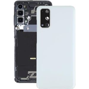 Batterij achterklep met camera lens cover voor Samsung Galaxy S20 (wit)