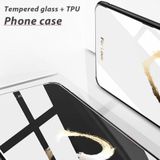 Colorful Painted Glass Phone Case For iPhone 13 Pro Max(Love)
