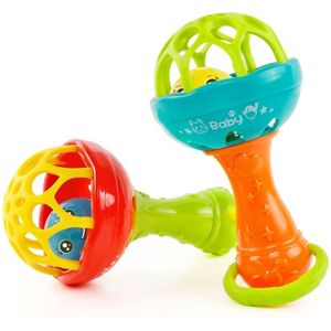 Baby rammelaars speelgoed intelligentie grijpen tandvlees kunststof Hand Bell Rattle grappige educatief speelgoed  kleur willekeurige levering