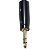 LZ1166G 6.35mm Stereo Male Naar XRL Mannelijke Audio Adapter Microfoon Stereo Luidspreker Connector