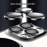 Voor iPhone 14 Pro Max Galvaniseren PC Astronaut Houder Telefoon Case met Lens Film (Zilver)