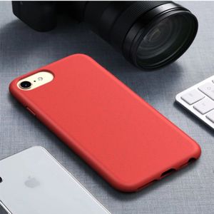 Voor iPhone6 & 6s Starry Series schokbestendig stro materiaal + TPU beschermhoes (rood)