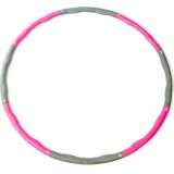 1.2kg 6-sectie zware Fitness verwisselbare spons schuim Massage hoelahoep voor Adult(Magenta)