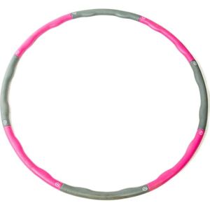 1.2kg 6-sectie zware Fitness verwisselbare spons schuim Massage hoelahoep voor Adult(Magenta)