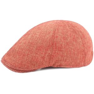 Lente / zomer jute Cap Retro Mannen vooruit baret  maat: M (56-58cm)