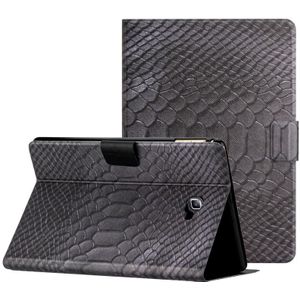 Voor Samsung Galaxy Tab A10.1 T850 Solid Color Crocodile Texture Leather Smart Tablet Case(Black)