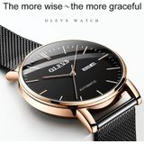 OLEVS 5882 Men Business Ultra-thin Waterproof Automatic Mechanical Watch (Steel Strap Black) OLEVS 5882 Men Business Ultra-thin Waterproof Automatic Mechanical Watch (Steel Strap Black) OLEVS 5882 Men Business Ultra-thin Waterproof Automatic Mechanic