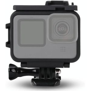 Voor GoPro HERO9 Black Plastic Frame Mount Protective Case met Base Buckle & Long Screw(Black)