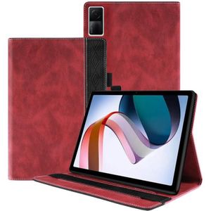 Voor Xiaomi Redmi Pad 10.61 Splicing Series Tablet PC Leather Case (Rood)