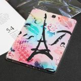 Voor Samsung Galaxy Tab A 9.7 Painted TPU Tablet Case (Rose Tower)