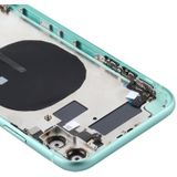 Battery Back Cover (met Side Keys & Card Tray & Power + Volume Flex Cable & Wireless Charging Module) voor iPhone 11(Groen)